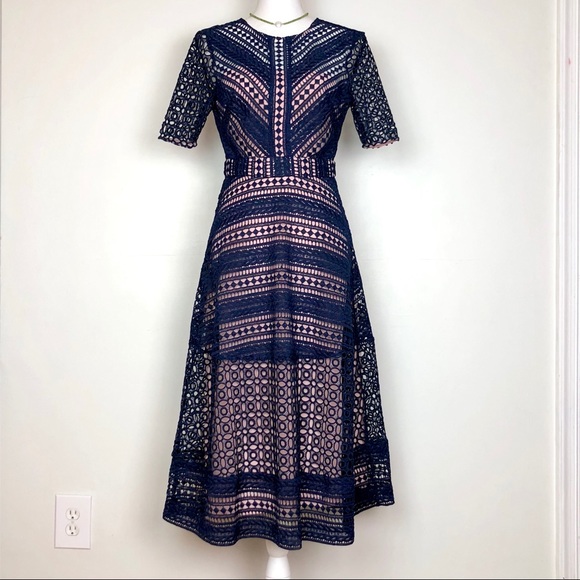 DONATED - ASOS Premium Occasion Lace Midi Dress - Picture 5 of 8